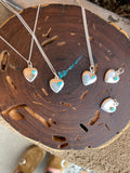 Sterling Silver Heart w/Turquoise