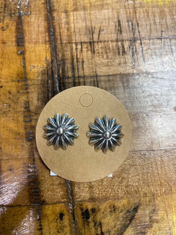 Silver Flower Earrings