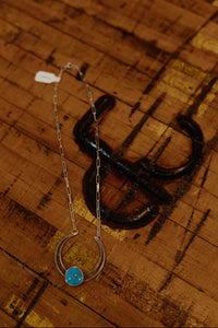 Medium Naja and Turquoise Necklace