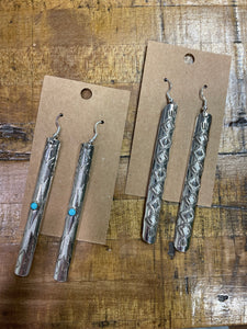 Long Silver Earrings