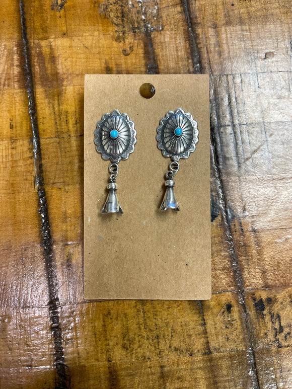 Concho and squash earrings