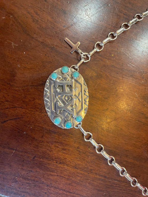 Add a Cross Charm to Custom Initial Necklace