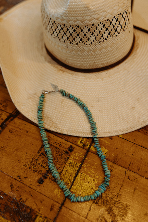 16” Turquoise Chip Necklace