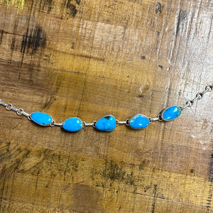 5 Stone Turquoise Choker