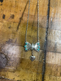 Butterfly and Heart Necklace