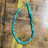 16” Large Turquoise Chip Necklace