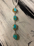 4 Stone Drop Turquoise Necklace