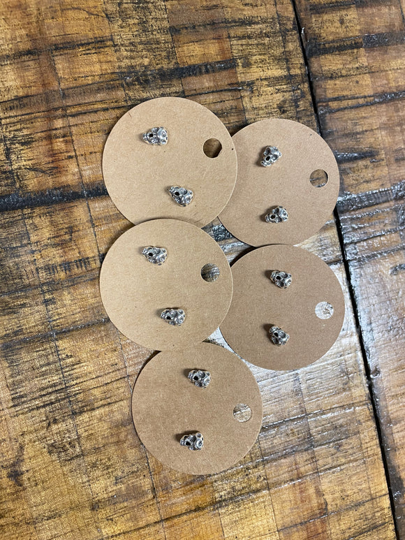 Sterling Skull Studs