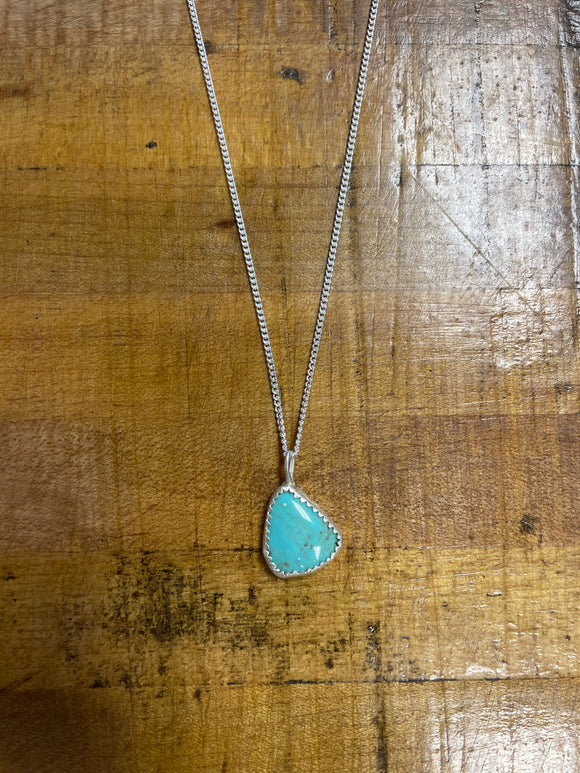 Single Stone Turquoise Necklace