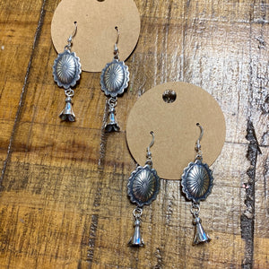 Concho & Squash Dangle Earrings