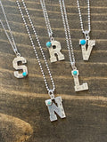 Single a Stone Initial Necklace