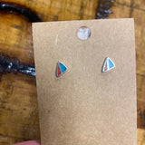 Triangle Inlay Earrings