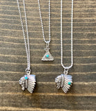 Indians & Teepees Charm Necklace