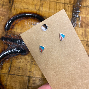 Triangle Inlay Earrings